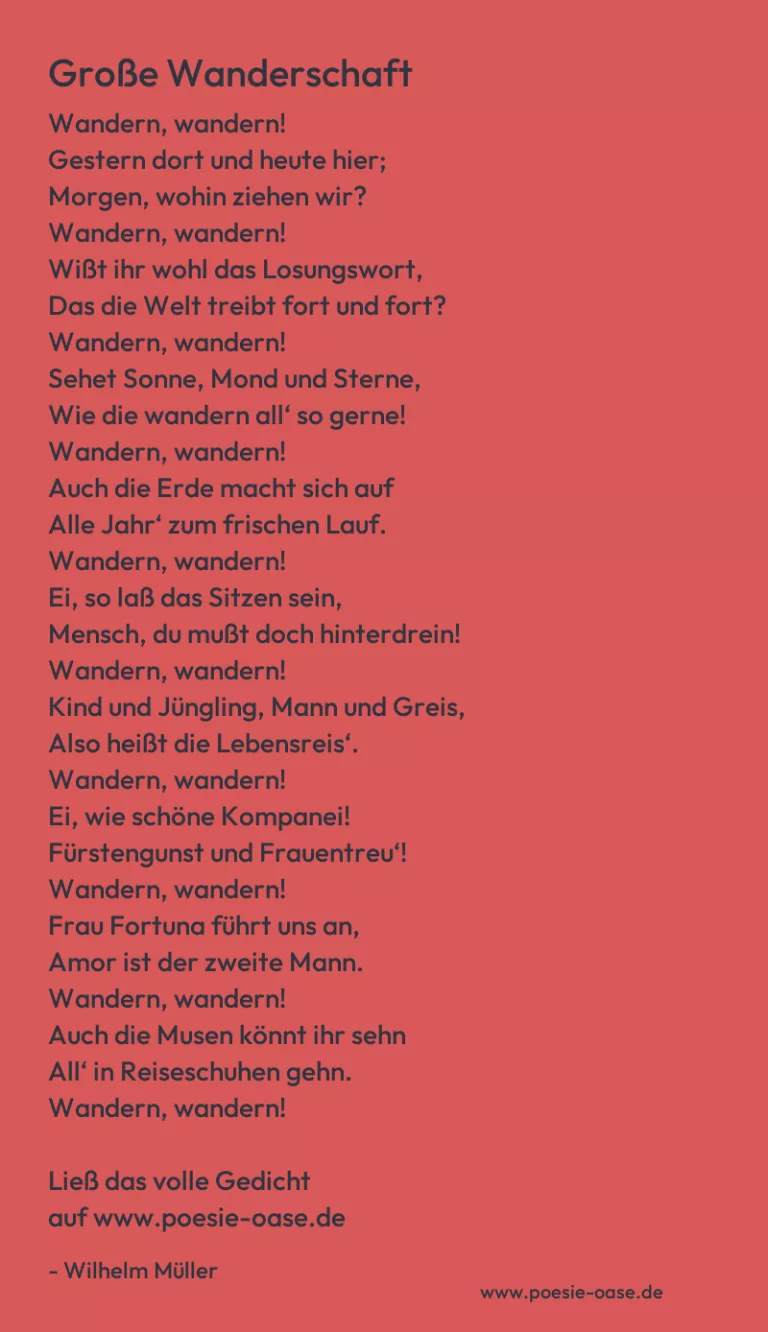 Große Wanderschaft