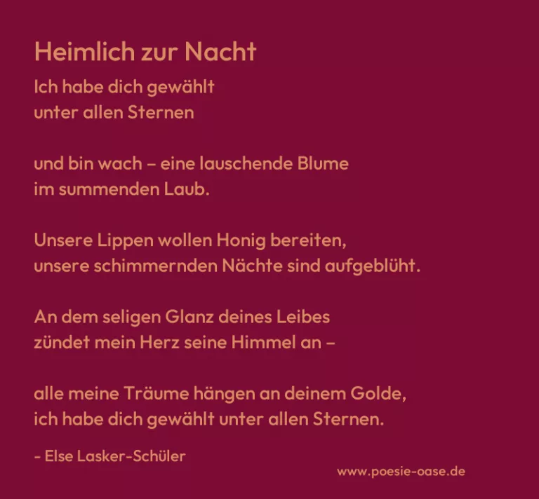 Heimlich zur Nacht