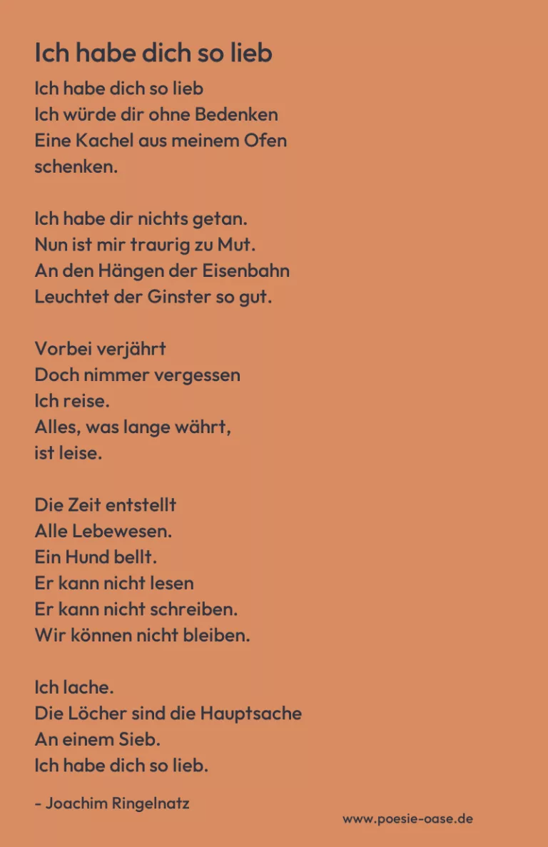 Ich habe dich so lieb