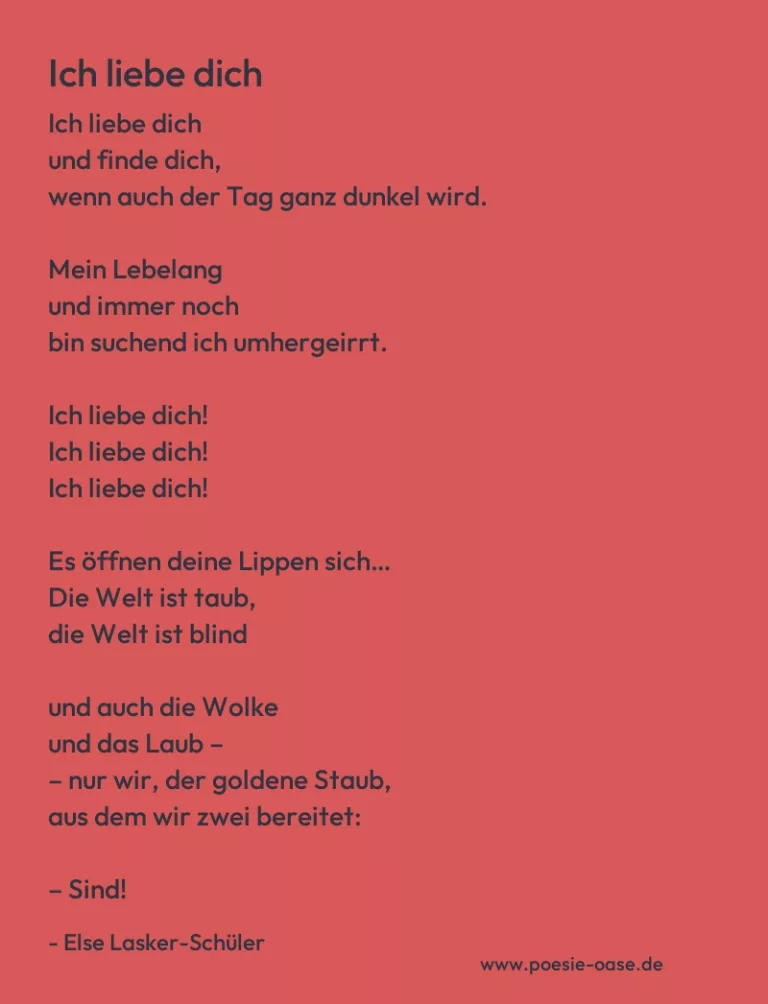 Ich liebe dich