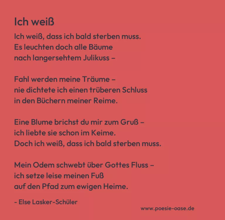 Ich weiß