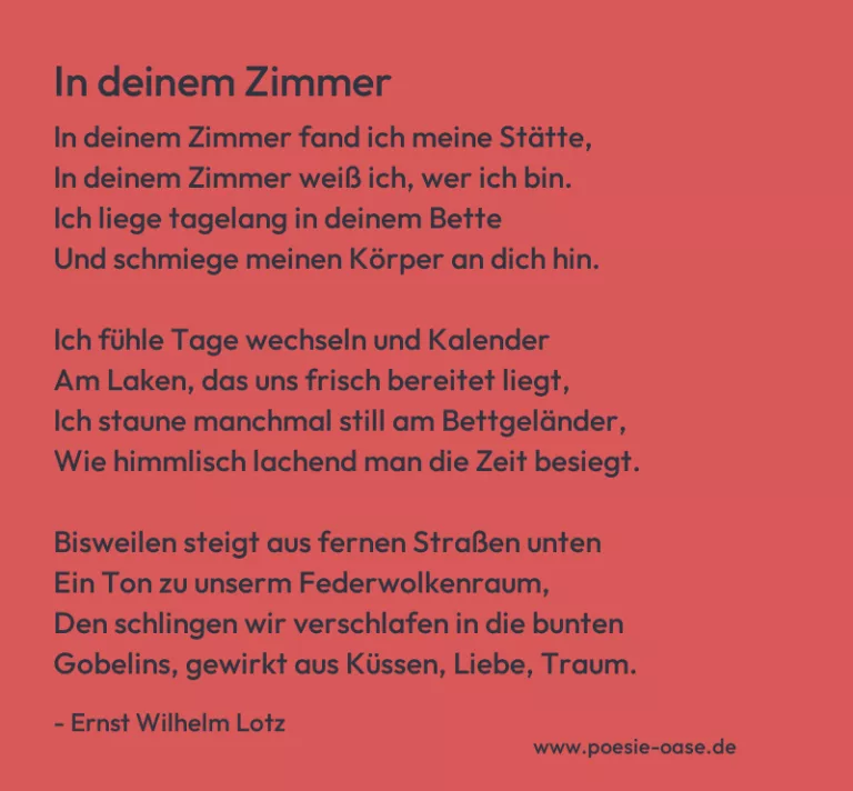 In deinem Zimmer