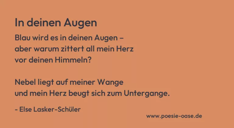 In deinen Augen