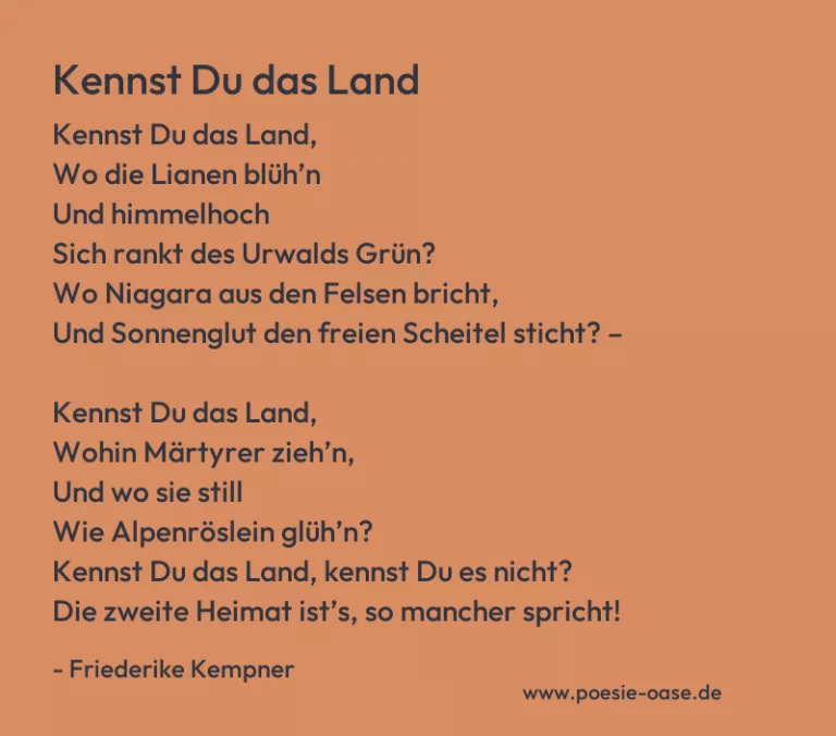 Kennst Du das Land
