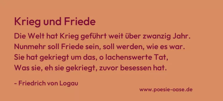 Krieg und Friede