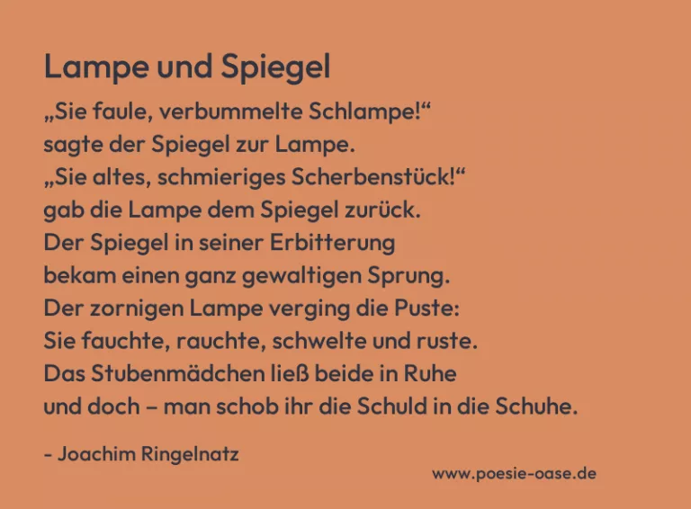 Lampe und Spiegel