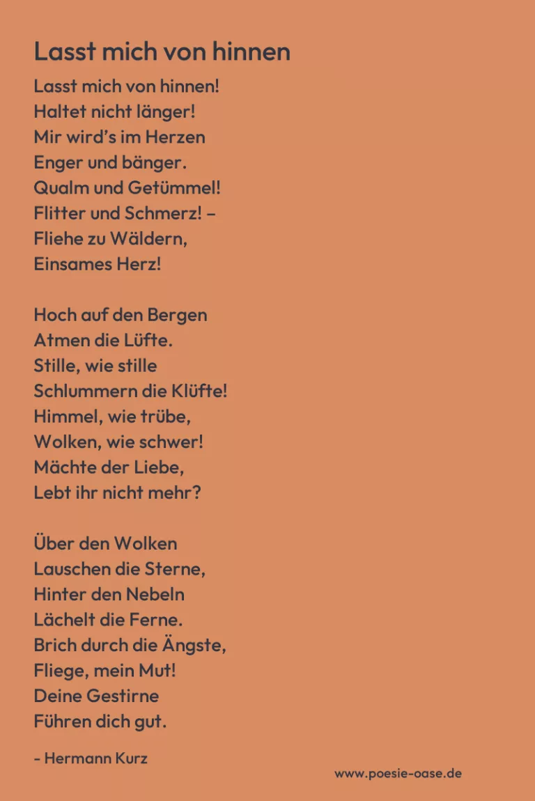 Lasst mich von hinnen