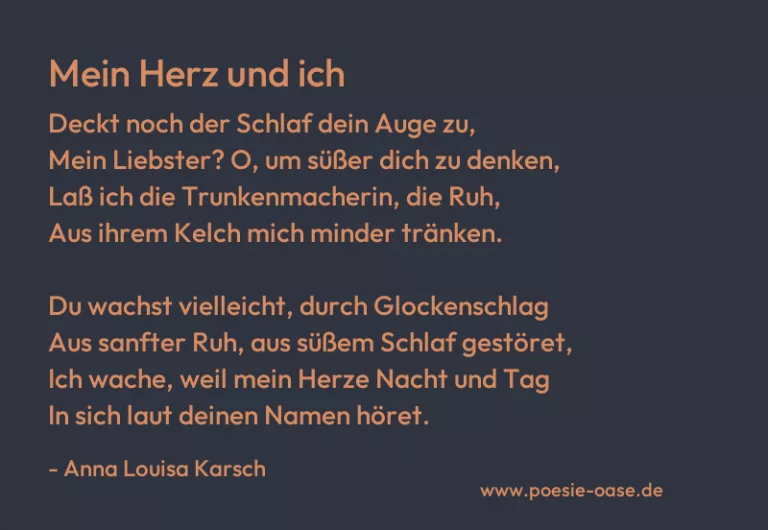 Mein Herz und ich