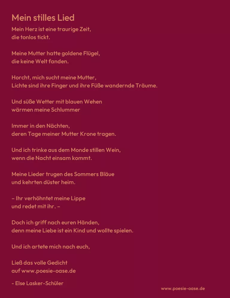 Mein stilles Lied