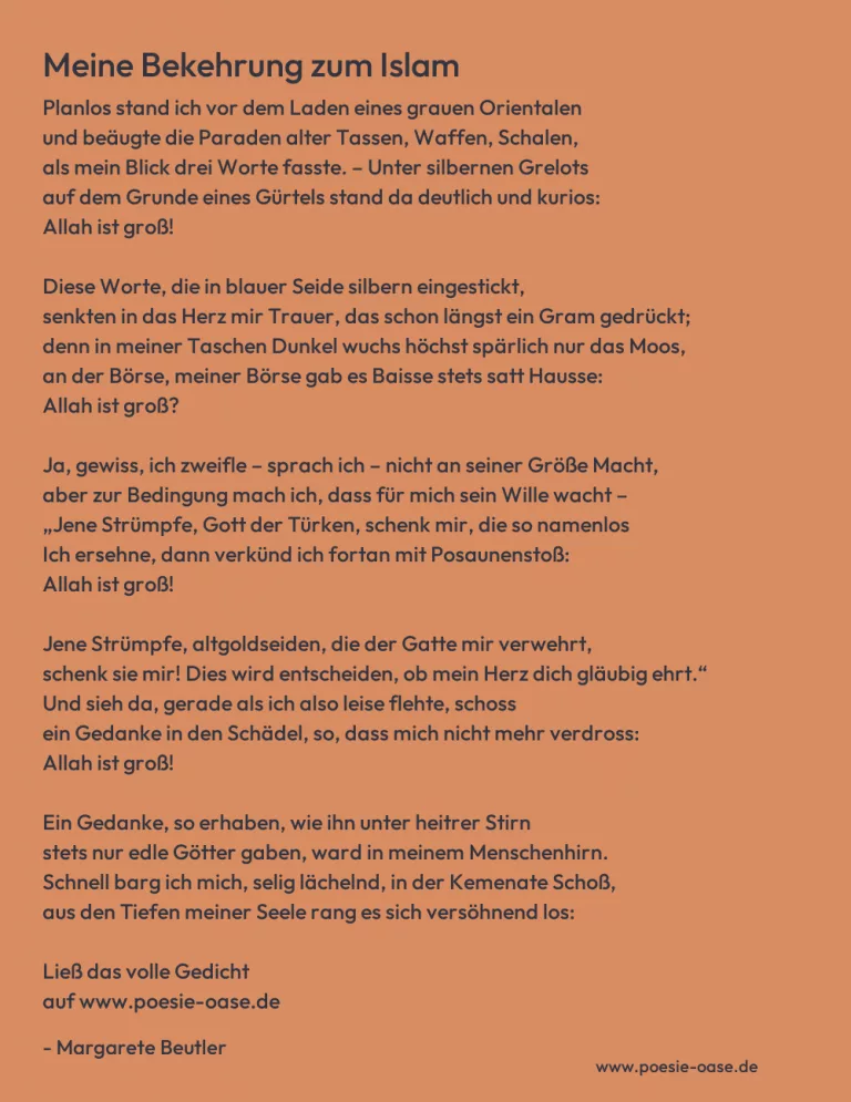 Meine Bekehrung zum Islam