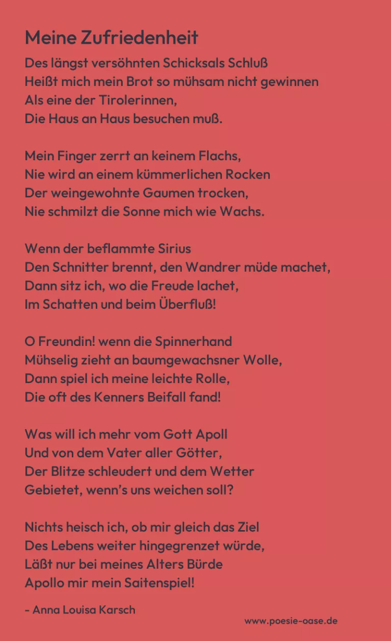 Meine Zufriedenheit