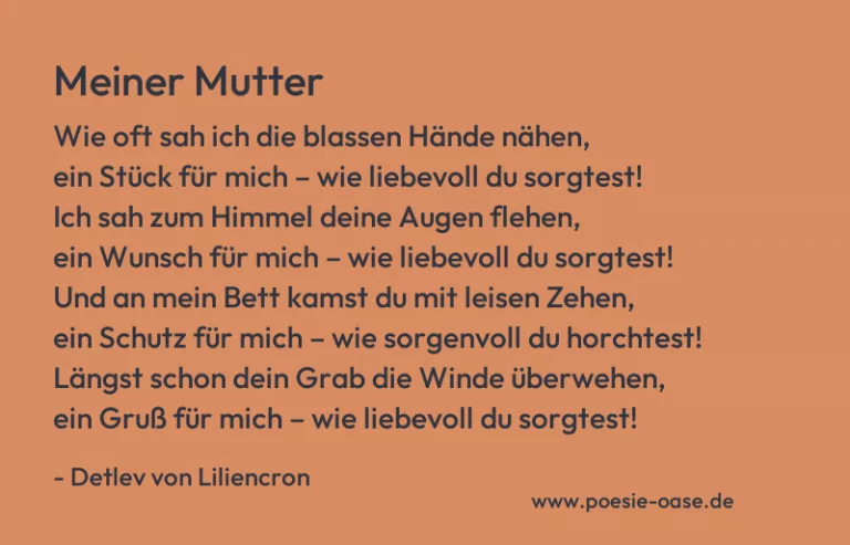 Meiner Mutter