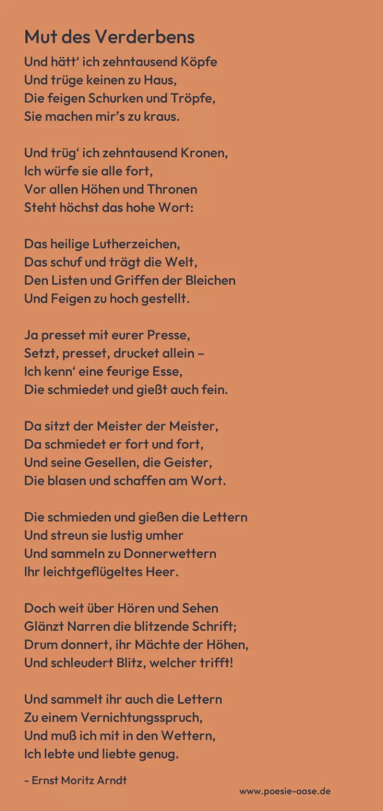Mut des Verderbens