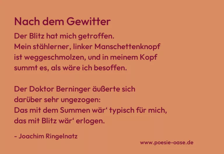 Nach dem Gewitter