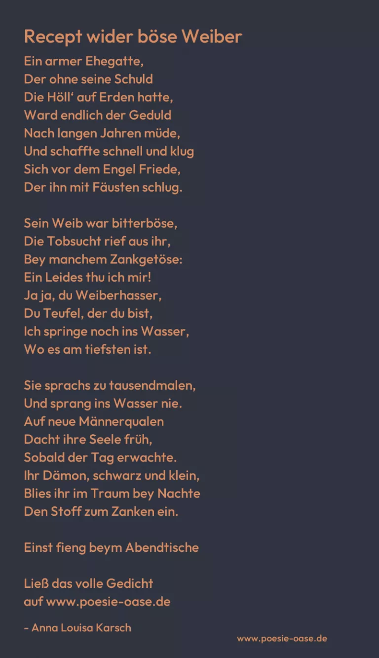 Recept wider böse Weiber
