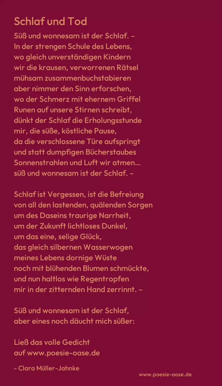 Schlaf und Tod