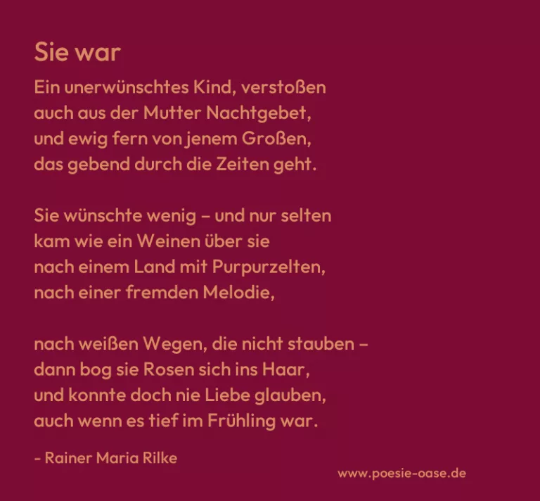 Sie war