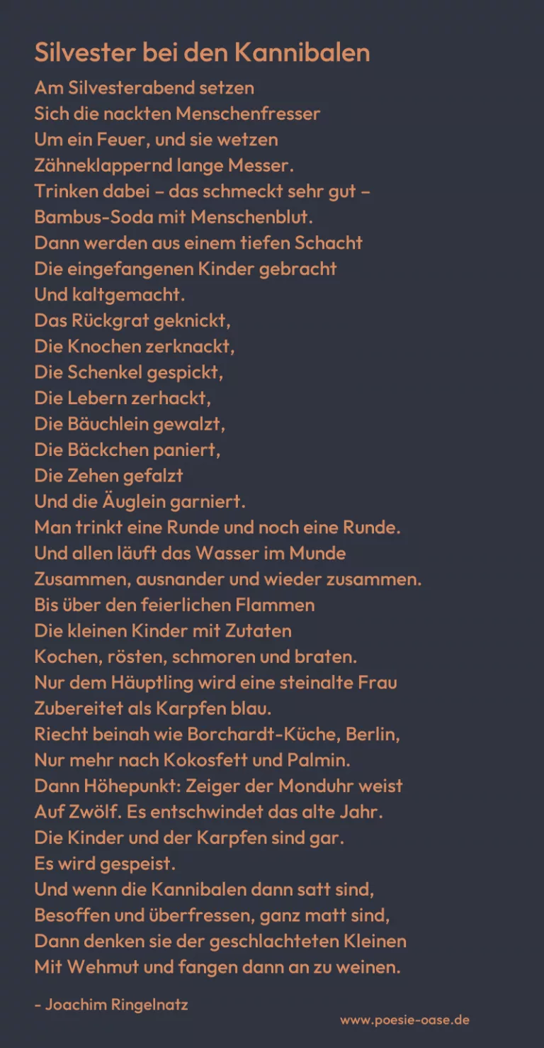 Silvester bei den Kannibalen