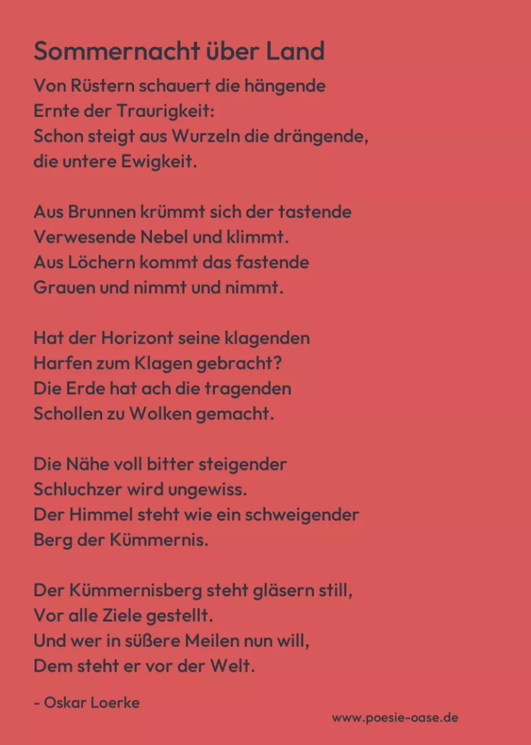 Sommernacht über Land