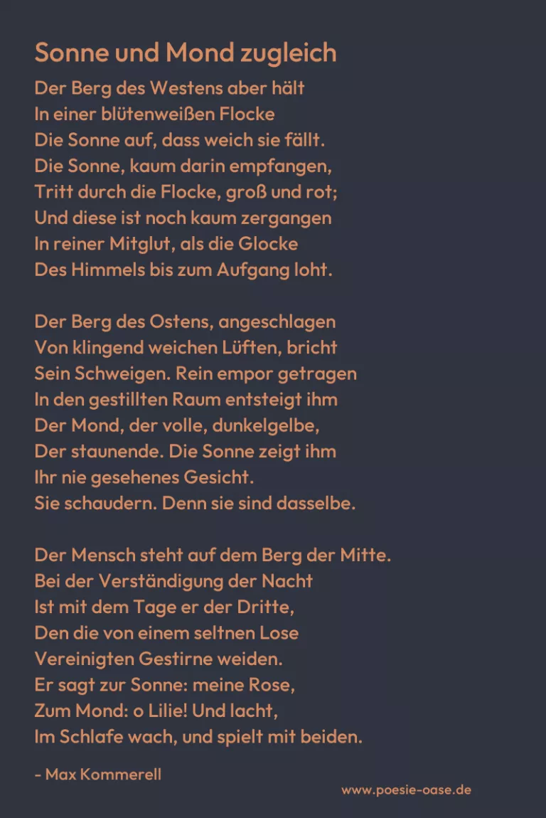 Sonne und Mond zugleich