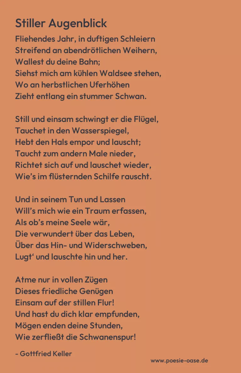 Stiller Augenblick