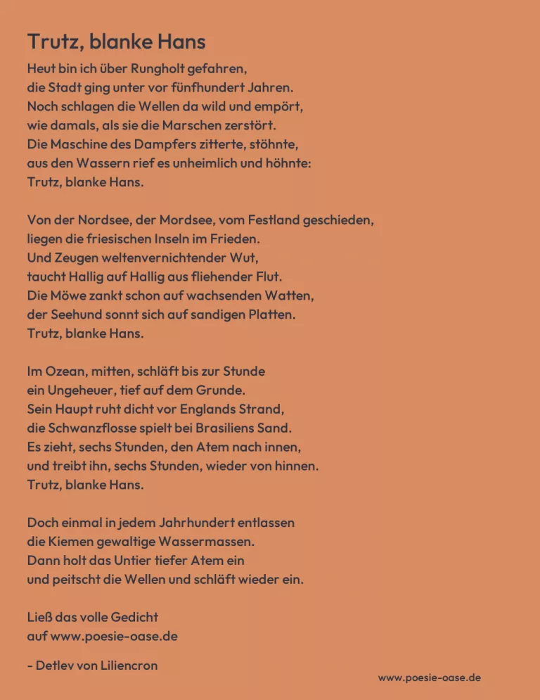 Trutz, blanke Hans