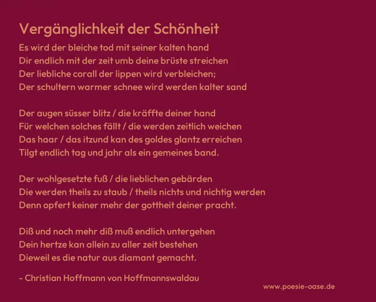 Vergänglichkeit der Schönheit