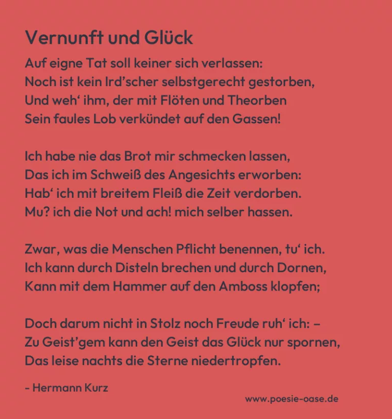 Vernunft und Glück