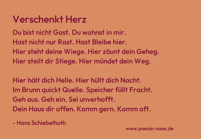Verschenkt Herz