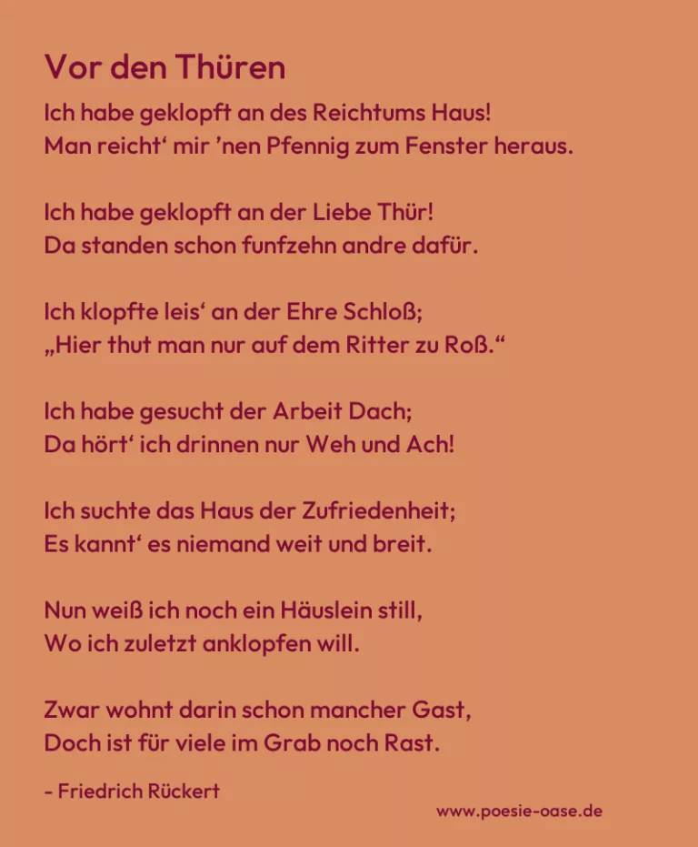 Vor den Thüren