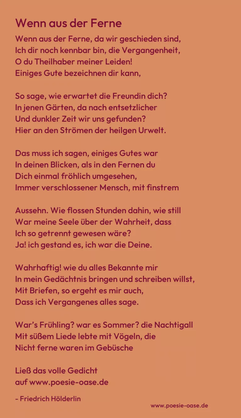 Wenn aus der Ferne