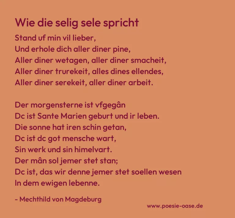 Wie die selig sele spricht