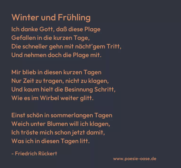 Winter und Frühling