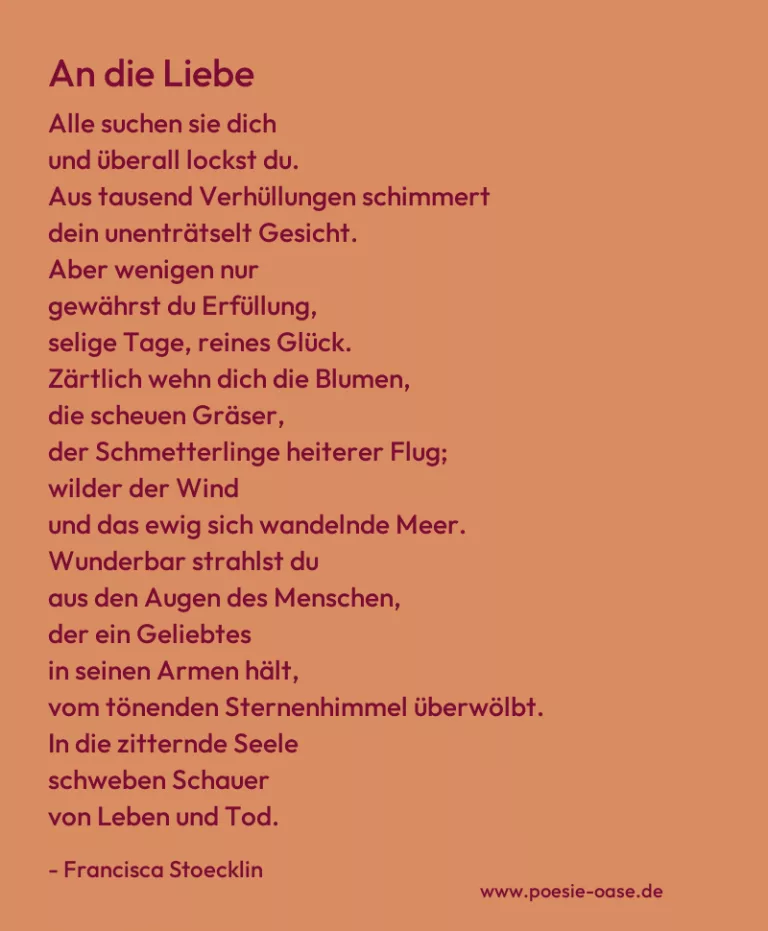 An die Liebe