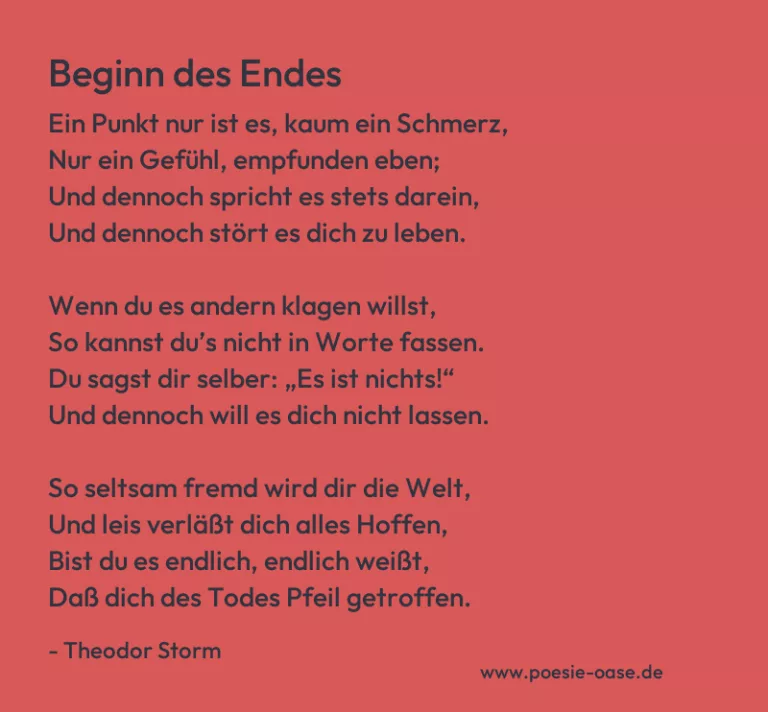 Beginn des Endes