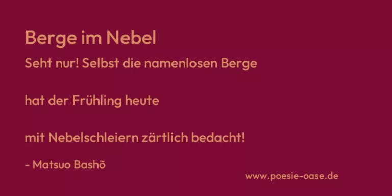 Berge im Nebel