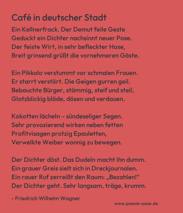 Café in deutscher Stadt