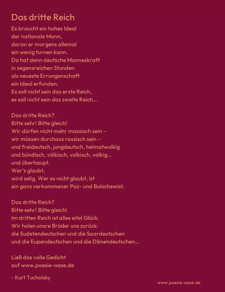 Das dritte Reich