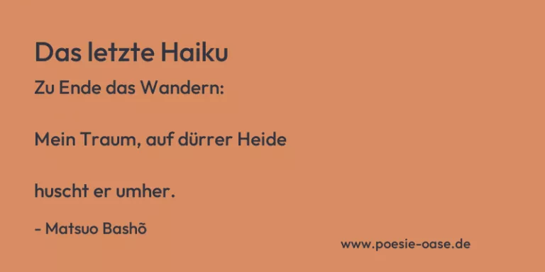 Das letzte Haiku