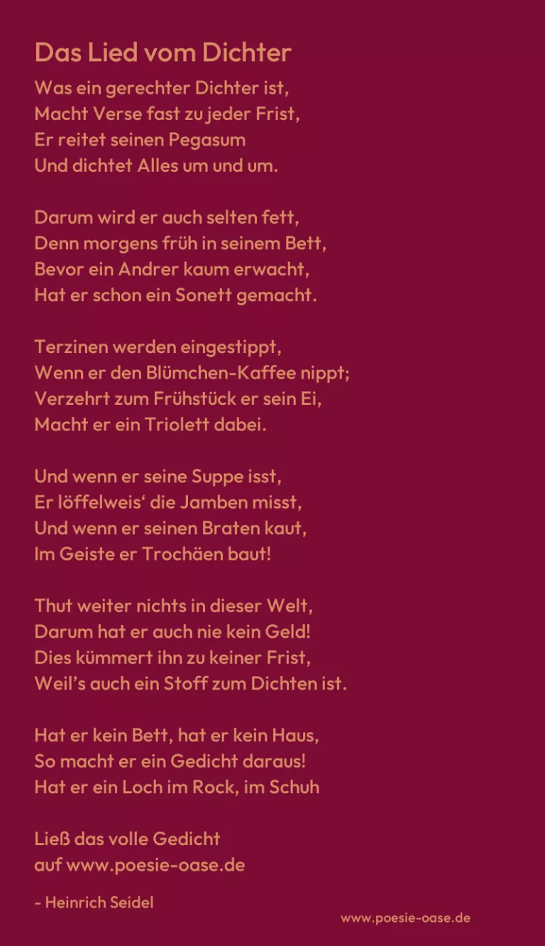 Das Lied vom Dichter