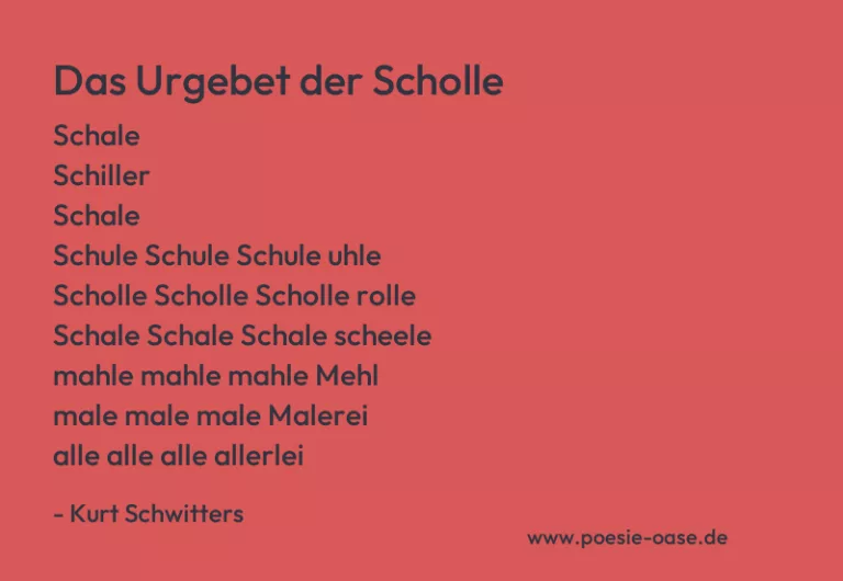 Das Urgebet der Scholle