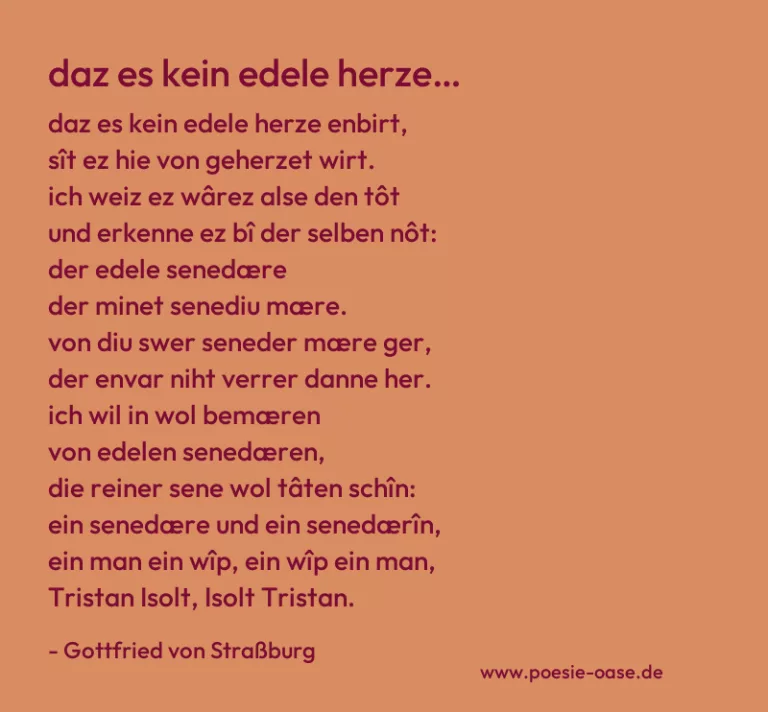 Daz es kein edele herze…