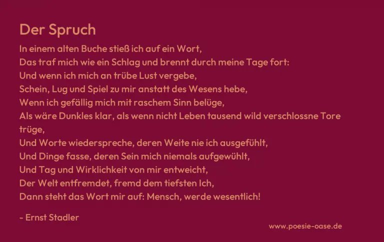 Der Spruch
