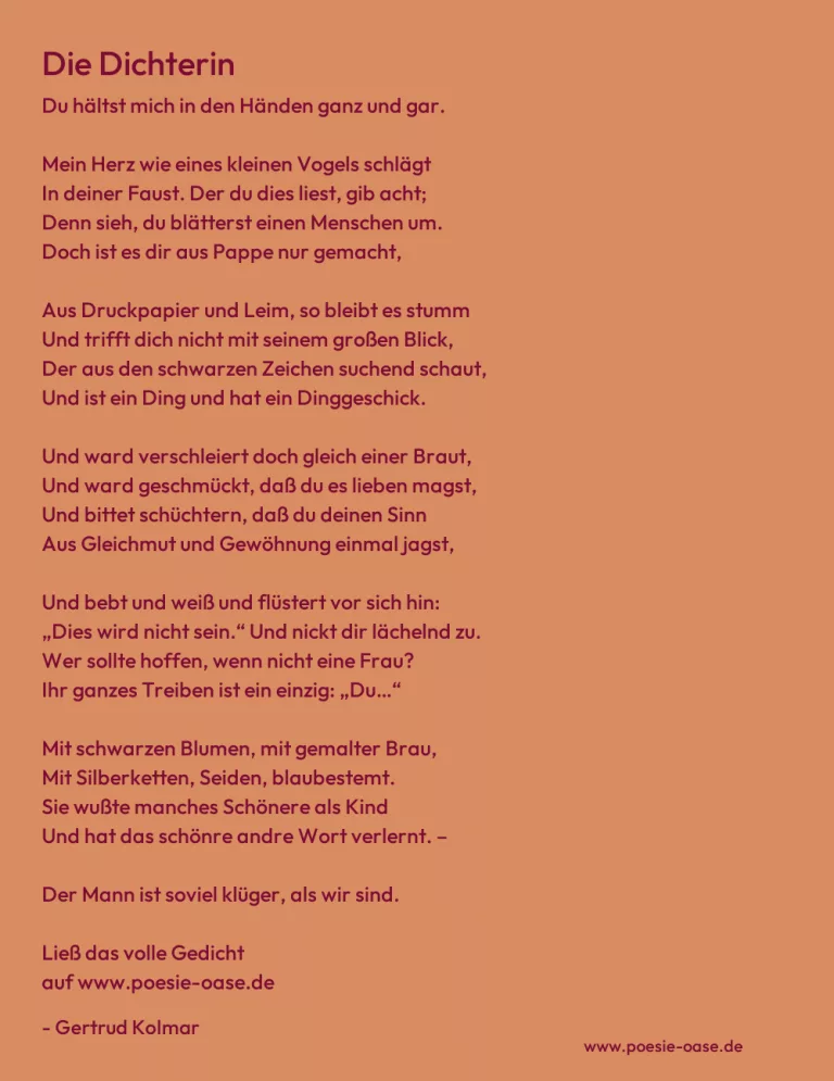 Die Dichterin