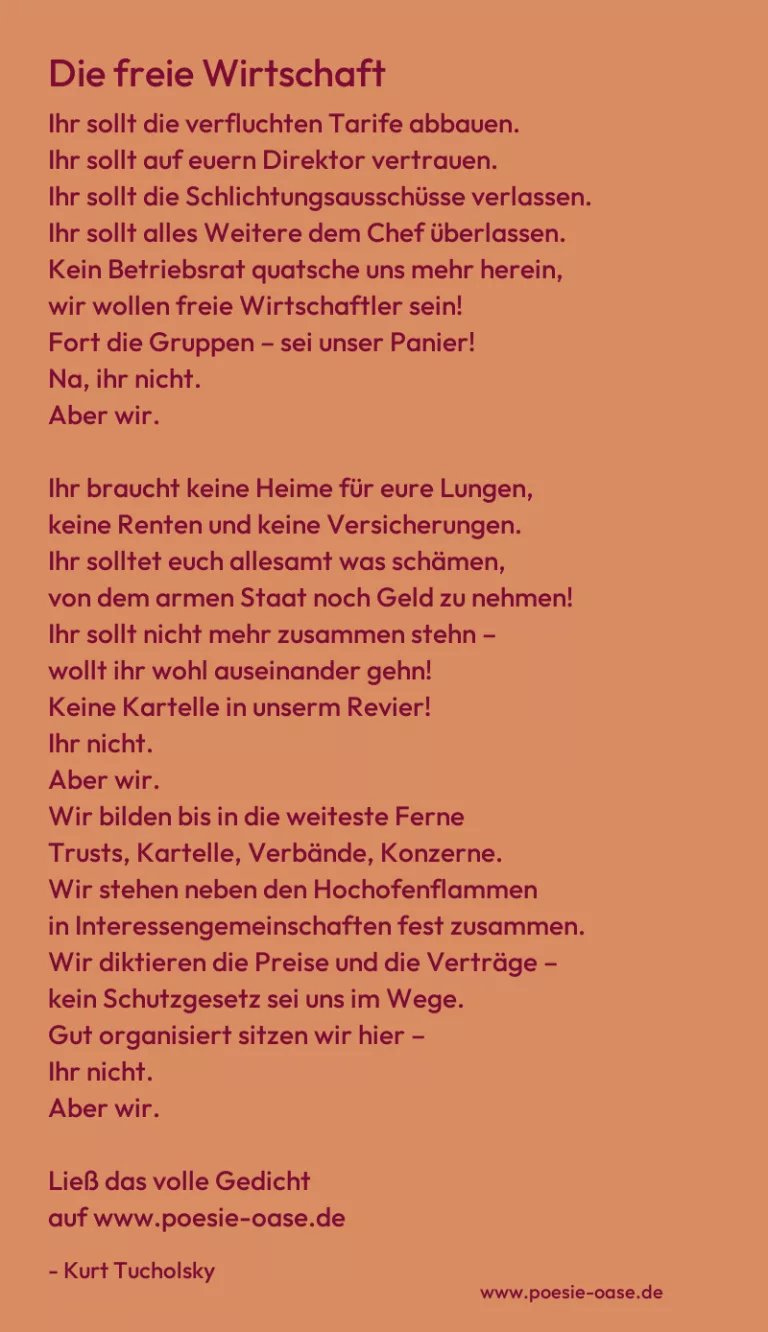 Die freie Wirtschaft