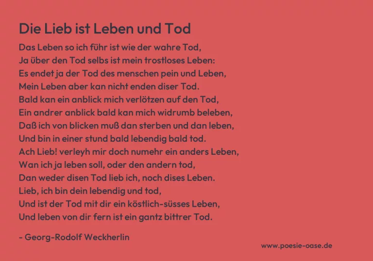 Die Lieb ist Leben und Tod