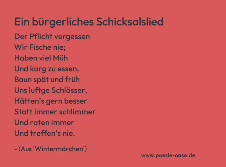 Ein bürgerliches Schicksalslied