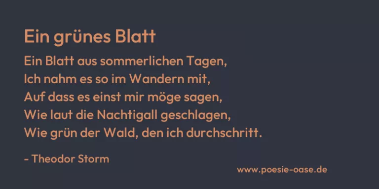 Ein grünes Blatt