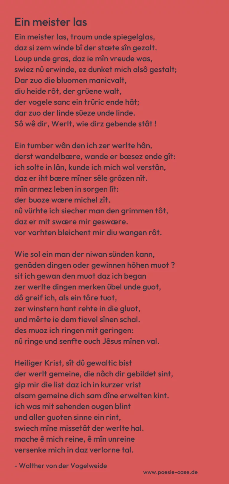 Ein meister las
