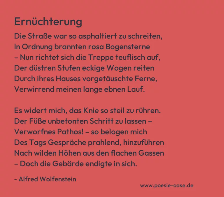 Ernüchterung